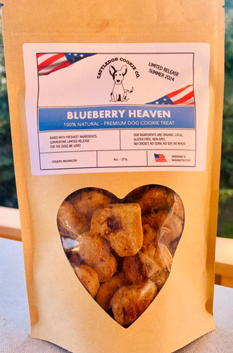 Limited Edition  Flavor  Blueberry Heaven 8oz. Bag - Cattledog Cookie Co.