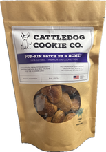 Load image into Gallery viewer, Pup-kin Patch PB &amp; Honey  8oz. - Cattledog Cookie Co.