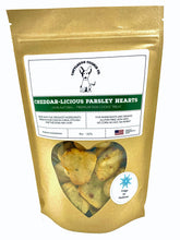 Load image into Gallery viewer, Cheddar-licious Parsley Hearts 8oz.